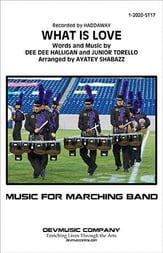 What Is Love Marching Band sheet music cover